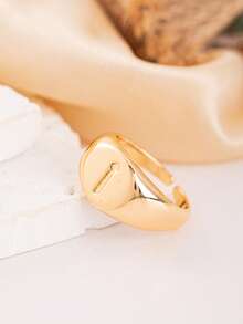 1枚定制儿童阿拉伯字母戒指，精致个性化礼物