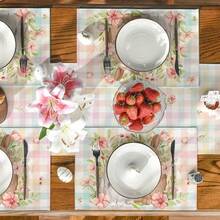 1/2/4/6/8/300 Pcs Luxury Placemat Set, Featuring Modern Minimalist Easter Bunny Pattern Design. Size: 12*18 Inches/30*45 Cm, Multiple Patterns Available, Suitable For Easter Dining And Home Decor. - Multicolor - View 11