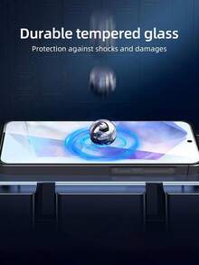 2pcs High Definition Screen Protector, Compatible With Samsung Galaxy A13/A14 5G/A23/A34/A54/A35/S23 FE/S24 FE/A16/A17/A07/A36/A56, Galaxy S21/S22/S23/S24 Ultra/S24FE/Galaxy S25 Ultra/S25, Anti-Scratch, Anti-Shock, Anti-Fingerprint, Smooth Rounded Edges - Clear - View 6