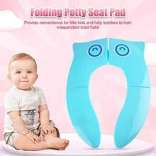FTVOGUE Cubierta de asiento de inodoro para niños Asiento de inodoro de viaje portátil plegable con 4 almohadillas antideslizantes (02)(default) - Multicolor - Ver 9