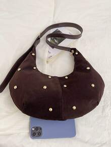 2023新款时尚优雅新月形棒球包