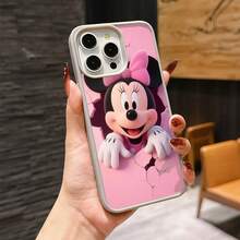Mickey Mouse Clubhouse Character Patterned Phone Case Featuring A Joyful Design. Mickey Mouse, Minnie Mouse, Donald Duck, Daisy Duck, Goofy Dog, Compatible With IPhone 17, 17 ProMax, 17 Pro, 17 Air, 16, 15, 14, 13, 12 Pro 11 XsMax Xs Xr X And Galaxy Models, With Shockproof Protection And Magnetic Case. A Fun Gift For Disney Fans ,Mickey Fans, Family, Friends, Birthdays, Holidays, And Special Occasions. A Delightful Addition To Your Phone Accessories. - Grey - View 1