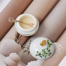 Jarra de cerámica estilo antiguo, caja de regalo de fragancia para mujeres, aromaterapia floral duradera, fragancia sólida portátil