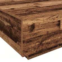 vidaXL Couchtisch, Antik-Holzoptik, 100 x 100 x 31 cm, Holzwerkstoff - Braun - Übersicht 10
