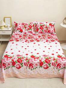 1 bộ ga trải giường/chăn trải giường in họa tiết năng động, không phai màu, thân thiện với da, thoải mái, có thể giặt máy, phù hợp cho phòng ngủ gia đình, phòng khách, giường ngủ trưa ở văn phòng, ký túc xá sinh viên, du lịch ngoài trời. - Nhiều màu - Xem 2