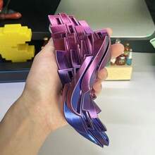 1pc 3D Printed Slime Ball, Colorful Stress Relief Gift, Suitable For Ages 14+, Stress Relief Slime Ball, Laser Gradient, Perfect For Holidays, Valentine's Day, Back To School, Birthday Gifts - Multicolor - View 7