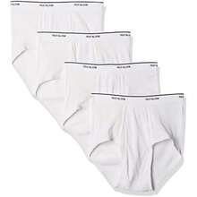Fruit of the Loom Trusa Hombre - 4 Pack, Color Blanco, Algodón