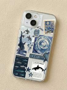 POKOJA LAND 1 Ốp lưng điện thoại TPU trong suốt chống vân tay hình cá voi, sứa, rùa biển Ocean Elements tương thích với iPhone 16 ProMax/16/16 Pro/16 Plus, 11, 15/15 Pro/15 ProMax, 12, 13/14 ProMax, XS/XR, 11 Pro/11 ProMax, 12 Pro/12 ProMax, 13 Pro/13 ProMax, 7 Plus, 14 Pro/14 ProMax/14 Plus, 7 Plus, 8 Plus, 8, SE2, 12 Mini, 13 Mini, Vỏ mềm không ố vàng Chống nước Chống sốc Chống rơi Chống trầy xước - Nhiều màu - Xem 2