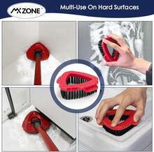 Scrubber And Mop Base Compatible With O Cedar RinseClean 2 Tank System, Spin Mop Scrub Brush Head Replacement, Hard Bristle Cleaning Brush, 1 Mop Base And 1 Scrub Brush, Not Fit EasyWring 1 Tank - MàuF - Xem 4