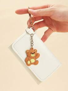 1个泰迪熊钥匙扣礼品，可爱泰迪熊吊坠，附赠感谢卡和绳子，装在薄纱袋中，适合作为新娘送礼会、婴儿送礼会、毕业典礼、生日派对、公司年会、感恩节礼物。 - 彩色 - 查看 5