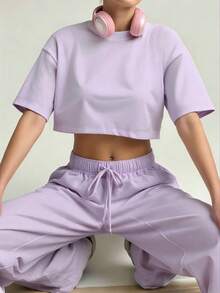 Women Sports Down Coats - Purple Lilac - View 4