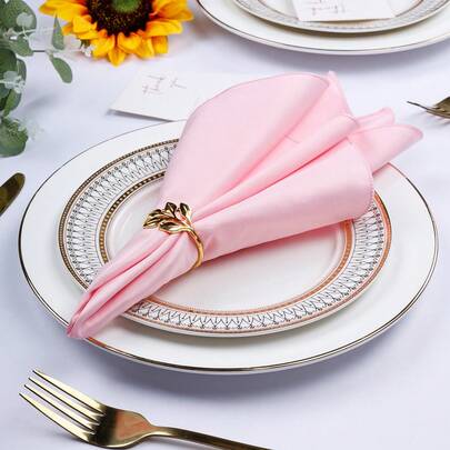 6/10/12/24/50pcs Brown Cloth Napkins Dinner Napkins Bulk 14*14/17*17/20*20 Inch Washable 100% Polyester Fabric Cloth Table Napkins With Stitched Edges Ideal For Hotel Restaurant, Holiday Parties Wedding