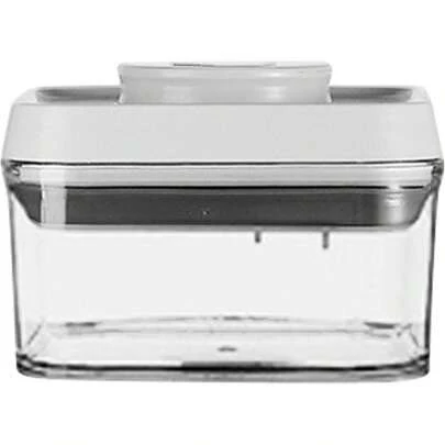 Tarro de almacenamiento de cereales, tarro de almacenamiento de cereales con tapa, recipientes de almacenamiento apilables transparentes para arroz, alimentos para mascotas, frutas secas