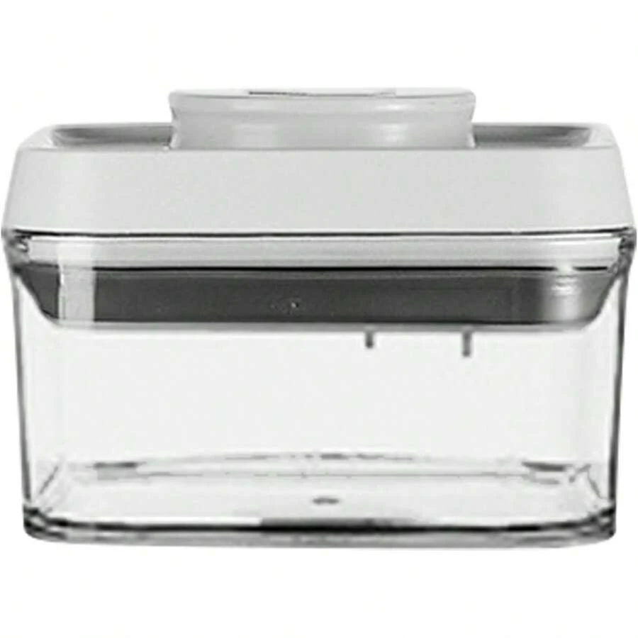 Tarro de almacenamiento de cereales, tarro de almacenamiento de cereales con tapa, recipientes de almacenamiento apilables transparentes para arroz, alimentos para mascotas, frutas secas - 2200 ml - Ver 1