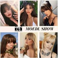 2pcs High Temperature Fiber Bangs Wigs, Casual Style For Women, Suitable For Daily Commute And All Seasons - Multicolor - View 11