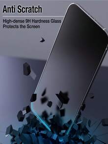 Protetor de tela de vidro fosco (3 unidades) compatível com iPhone 17 Pro Max/17 Air/16 Pro Max/16 Plus/16E/15 Pro Max/14 Pro Max/13 Pro Max/13 Mini 12 11 Pro Max X XR XS Max. Projetado para escrita natural, com menos reflexos, é um acessório essencial para proteção de tela. Ideal para uso diário, no escritório e em casa. À prova d'água, resistente a impactos, quedas e arranhões. - Claro - Ver 4