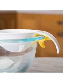 1 pieza Separador de yema de huevo/Separador de clara de huevo/Filtro de clara de huevo, material de plástico blanco, herramienta doméstica para separar huevos, herramienta de cocina y repostería, utensilio de cocina - Multicolor - Ver 3