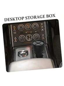 1pc Car Coin Storage Box, Multi-Functional Compact Car Mini Garbage Can With Lid, Desktop Organizer And Ashtray, All-In-One Storage Box, Car Cup Holder Tray, Vehicle Interior Trash And Coin Tray, Space-Saving Console Accessory For Car, Perfect For Coin Collection, Small Trash, Trash-Driving, Travel Companion, Auto Interior Organization, Everyday Car Workspace Upgrade - Upgraded Version - View 5