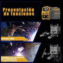 Mini Soldadoras Maquina Soldar Inverter Portatil Inversores Soldadoras Inversor Para Soldar Wanse Mma Tig Soldadora Inversora - amaril - Ver 3