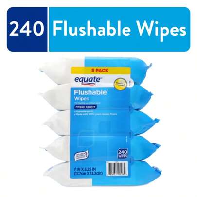Flushable Wet Wipes…