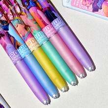 Mattel 1 Set (Random Color) K-Pop Witch Group Mechanical Pencil Set, No Need To Sharpen, Refillable, Automatic Pencil, Student Stationery, Small Gift + Refill Set, New Year Gift, Perfect Gift For Friends