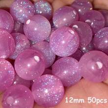 50 hạt cườm màu tím nhạt ánh cầu vồng kích thước 8/10/12mm - Hạt cườm tròn tổng hợp lấp lánh, thích hợp để làm đồ trang sức, vòng tay, dây chuyền - Nguyên liệu thủ công tự làm quà tặng Ngày của Mẹ, hạt cườm làm đồ trang sức. - Màu tím nhạt - Xem 6