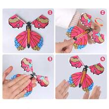 1set Flying Butterfly, Creative Surprise Gag Magic Trick, Flying Paper Butterfly Toy - Multicolor - View 6