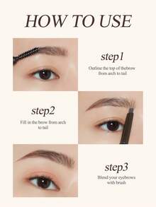 ETUDE 2-In-1 Waterproof & Smudge-Proof Eyebrow Pencil - #03 Brown - View 6