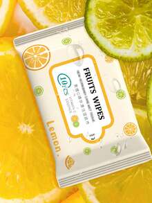 10 pièces/paquet Lingettes humides mini portables en non-tissé, pour le nettoyage d'articles quotidiens - Multicolore - Voir 3