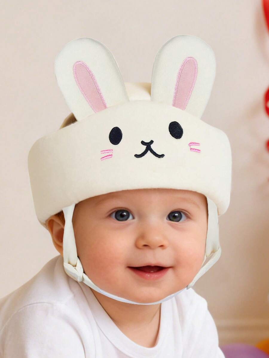 Cute Bear Anti-Fall Hat, Baby Toddler Walker Safety Helmet, Anti-Collision Protective Headgear For Children Aged 10-36 Months - Beige Bunny - View 1
