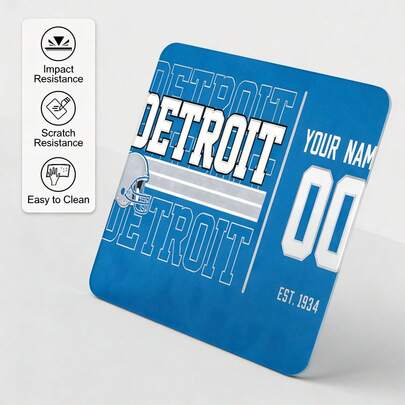 Tapis de souris en verre bicolore - Thème sportif, tapis de souris dur conçu pour le jeu, contrôle en douceur, épaisseur de 3 mm, durable, revêtement nano résistant aux rayures, matériau en verre cristal, précis et rapide, sans friction