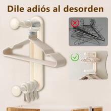 CYPNOrganizador De Perchas Organizador Ganchos de Ropa Retráctil Ajustable Perchero De Almacenamiento Es Adecuado para Dormitorios Baños Aseos Balcones para Guardar Toallas Perchas EtcFashion - 226981060 - Ver 5