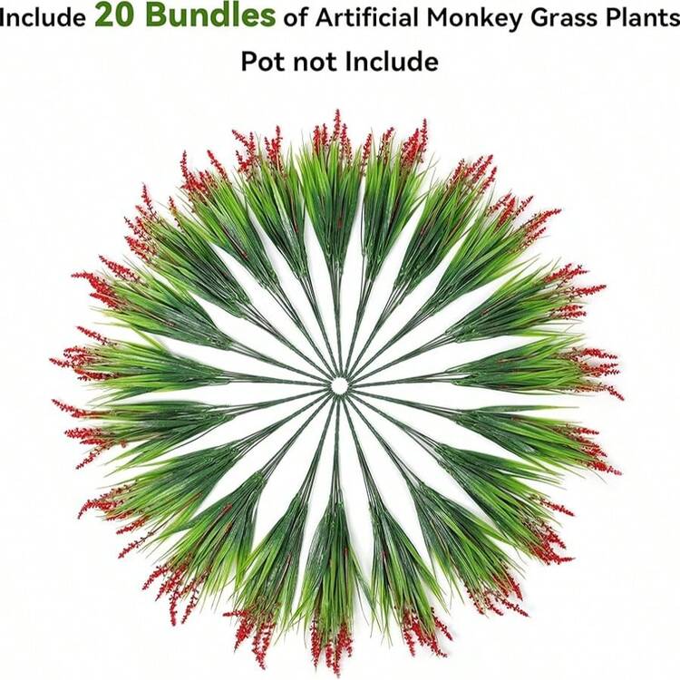 12個セット/6個セット/1個 7本立てラベンダー造花、屋外春の装飾、ロマンチックなカントリースタイル、ホーム、ガーデン、プランター鉢に適しています (パープル、ピンク、ホワイト、レッド、オレンジ、サンセットレッド) - レッド - 見る 10