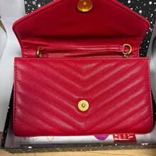 Classic Women's Chain Purse, Envelope Crossbody Bag, Stylish Shoulder Bag, Fashion Small Handbag For Daily Use, Travel & Gift - Vàng đỏ - Xem 2