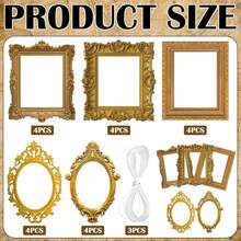 Soulchen 20 Pcs Wonderland Tea Party Decoration Hanging Banner Retro Photo Frame Wonderland Garland Decoration Background For Birthday Baby Shower Party Supplies - ColorG - 查看 2