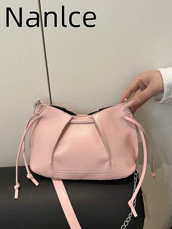 Bolso de mano vintage de gran capacidad, bolso de hombro de moda 2026 nuevo con cadena para llevar debajo del brazo, bolso de mano cruzado versátil para ir al trabajo