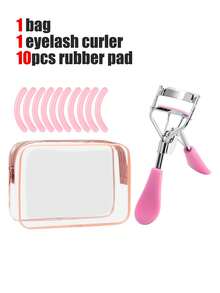 12件套时尚睫毛夹和眉毛修型套装，采用10秒快速卷翘设计，卷翘效果出色。套装包含1个粉色睫毛夹、10个替换硅胶垫和1个透明小收纳袋。 - 彩色 - 查看 8