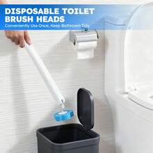 Disposable Toilet Brush Head Replacement, Toilet Cleaning Brush Replacement Head, Thorough Cleaning, Bathroom Cleaning Brush Head, Cleaning Product Accessories - Disposable Toilet Brush Heads In 3 Colors (yellow, Blue, Purple) - View 3