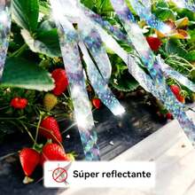 CYPN200 M Cinta Reflectante Repelente 2 X 100 M Repelente de Aves y disuasorio Visual Audible reflexivo Scare Tape holográfico Bird Scare Ribbon Proteger su jardín Cultivos de Aves de destrucciónFashion - 213471723 - Ver 6