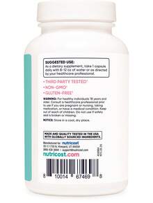 Nutricost Black Cohosh For Women 660mg, 120 Capsules - With Don Quai, DIM, And Chaste Berry, Veggie Caps, Non-GMO, Gluten Free - 120抽 - 查看 4