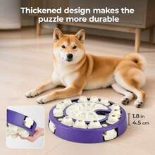 Dog Puzzle Toys 3 Levels Interactive Cognitive Toy For Smart Dogs Food Puzzles Game For IQ Training Brain Mental Stimulation Slow Feeder Treat Dispenser For Large Medium Small Dogs - 如圖所示 - 查看 6