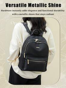 Malist Flower Embroidery Functional Backpack For Women, Business Casual Commuting Travel Backpacks, Cute Multi-Compartment Versatile Computer Daypack, Portable Campus School Bag For Junior High School And College Students, School Backpack, Elementary School, Middle School, High School, Back To School Bags, Waterproof, Lightweight, Classic Casual, Suitable For Teen Girls Women College Students, Teacher, Perfect For Back To School, First Day Of School, Middle School, High School - Nhiều màu - Xem 4