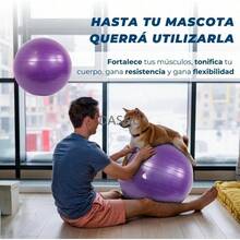 Antideslizante Antiexplosión, 2pcs Pelota de Yoga y Pilates 25cm + 75cm,para Ejercicio, Embarazadas, Fitness, Equilibrio, Gimnasio (Incluye Bomba de Aire) - Púrpura - Ver 6