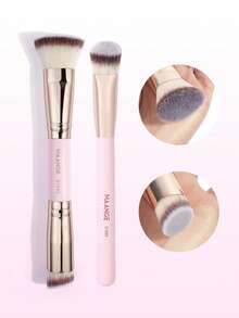 MAANGE Bộ cọ trang điểm cao cấp 1/2/5/10 chiếc, mềm mại, bền bỉ, chuyên nghiệp dùng cho kem nền, phấn phủ, phấn má hồng, che khuyết điểm, tạo khối, phấn mắt, phấn bắt sáng, phù hợp với dạng lỏng, kem và phấn bột, dùng để tán đều và pha trộn, là món quà tuyệt vời dành cho phụ nữ và các cô gái. - Hồng - Xem 13