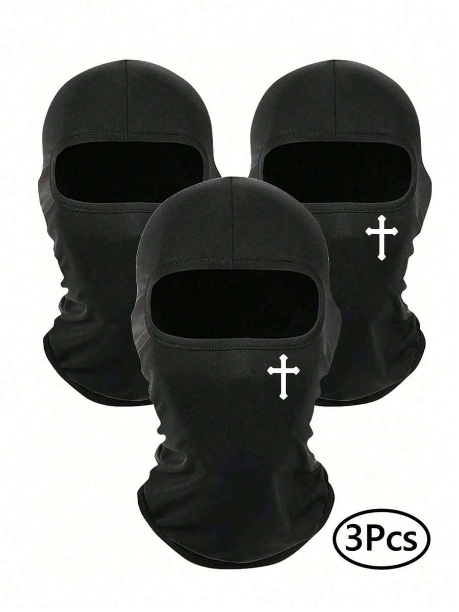 1个/2个装男女通用拉法帽滑雪面罩，防风面罩，适用于骑行、滑雪、户外活动和日常使用 - 彩色 - 查看 1