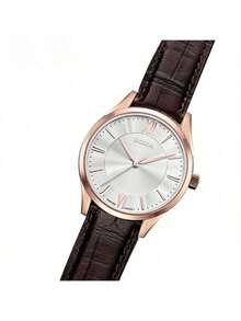 DOXA Schweizer Herren Business Lässig Wasserdichte Armbanduhr D201RIY - Champagnerfarben - Übersicht 4