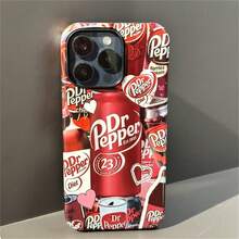 1PCS Creative Simple Pink Cherry Bling Soft Protective Case Pocket-Friendly Commuter Series Perfect Gift For Women - 黑色 - 查看 4