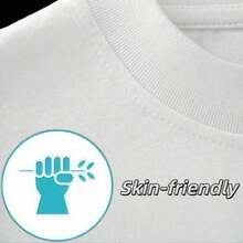 Estilo minimalista fresco astronauta patrón cósmico de snowboard tejido de canalé suave trabajo fin de semana casual - Blanco - Ver 2