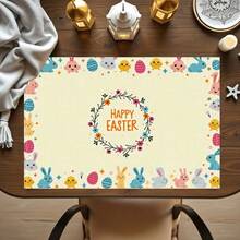 Bộ 100/2/4/6/8/300 tấm lót bàn ăn cao cấp, với thiết kế họa tiết thỏ Phục Sinh tối giản hiện đại. Kích thước: 30*45 cm, nhiều mẫu mã để lựa chọn, phù hợp cho bữa ăn Phục Sinh và trang trí nhà cửa. - Nhiều màu - Xem 12