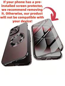 [High-Protection Magnetic Anti-Peeping Phone Case] Integrated Privacy Screen | Bumper Case For Drop Resistance | Compatible With IPhone 17 Pro Max/17/16/15/14/13/12 Series And More | Professional Security Design, Ideal For Holiday Gifts, Boyfriend Gifts, And Birthday Presents. - Black - View 12